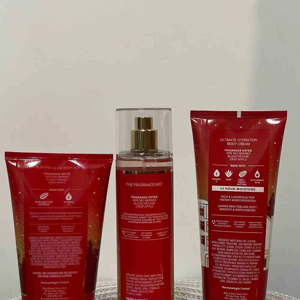 BBW Bright Christmas Morning set of 3 NWT